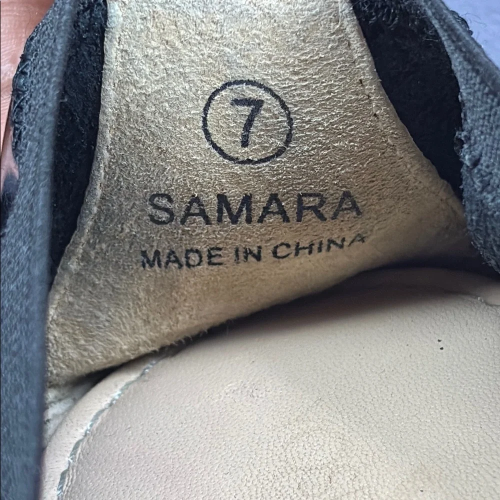 Yosi Samra Black Patent Foldable Ballet Flats Travel Shoes Size 7